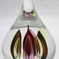 Crystal glass contemporary unique art tear drop sculpture