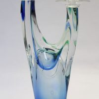 Jablonsky crystal glass candle holder