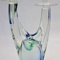 Jablonsky crystal glass candle holder